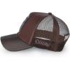 imageCuadra Genuine Bovine Leather Casual Caps Mens UnisexBrown