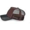 imageCuadra Genuine Bovine Leather Casual Caps Mens UnisexDark Brown
