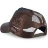 imageCuadra Genuine Bovine Leather Casual Caps Mens UnisexDark Brown