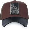 imageCuadra Genuine Bovine Leather Casual Caps Mens UnisexDark Brown