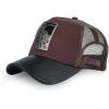 imageCuadra Genuine Bovine Leather Casual Caps Mens UnisexDark Brown
