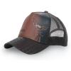 imageCuadra Mens Leather Casual Caps Genuine BovineBrown