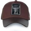 imageCuadra Genuine Bovine Leather Casual Caps Mens UnisexBrown