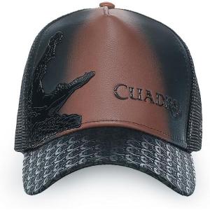 imageCuadra Mens Leather Casual Caps Genuine BovineDark Brown