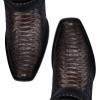 imageCUADRA  Boot for Men in Genuine Python Leather 1J3KPH Black and BrownBlack