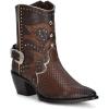 imageCuadra Women Brown Python Ankle BootiesBrown