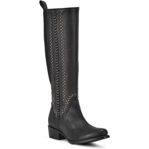 imageCuadra Riding style black exotic bootBlack