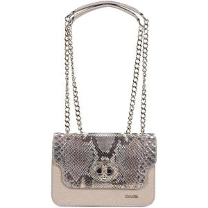imageCuadra Crossbody for Women with Python Leather OffwhiteBeige