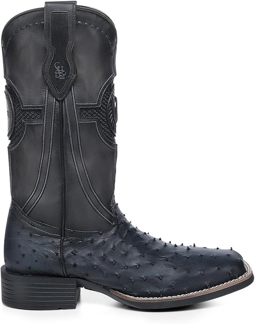 imageCuadra Rodeo Boot Men Ostrich ampamp Bovine LeatherBlue