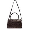 imageCuadra Hand Bag for Women with Genuine Python Leather BrownBrown