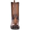 imageCuadra Mens Boot in Genuine Leather with Zipper Brown