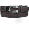 image:imageCuadra Casual Belt in Genuine Ostrich Leather Brown 38mm Double BuckleBrown