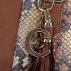 image:imageCuadra Womens Honey Python Leather Tote BagHoney