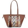 image:imageCuadra Womens Honey Python Leather Tote BagHoney