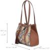 image:imageCuadra Womens Honey Python Leather Tote BagHoney