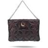image:imageCuadra Womens Python Leather Shoulder Bag with ChainWine