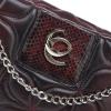 image:imageCuadra Womens Python Leather Shoulder Bag with ChainWine