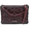 image:imageCuadra Womens Python Leather Shoulder Bag with ChainWine