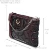 image:imageCuadra Womens Python Leather Shoulder Bag with ChainWine