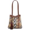 image:imageCuadra Womens Honey Python Leather Tote BagHoney