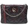 image:imageCuadra Womens Python Leather Shoulder Bag with ChainWine