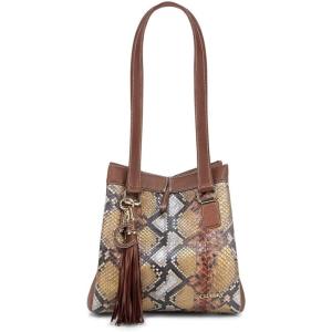 image:imageCuadra Womens Honey Python Leather Tote BagHoney