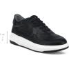 image:imageFRANCO CUADRA Men Black Deer Leather SneakersBlack