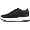 image:imageFRANCO CUADRA Men Black Deer Leather SneakersBlack