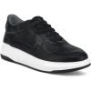 image:imageFRANCO CUADRA Men Black Deer Leather SneakersBlack