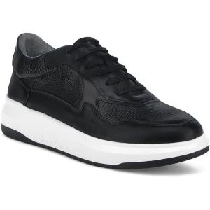 image:imageFRANCO CUADRA Men Black Deer Leather SneakersBlack