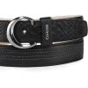 image:imageCuadra Casual belt in genuine python leather for men BlackBlack