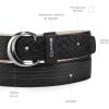 image:imageCuadra Casual belt in genuine python leather for men BlackBlack