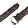 image:imageCuadra Casual belt in genuine python leather for men HoneyHoney