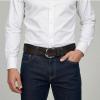 image:imageCuadra Casual genuine leather belt for men ChocolateChocolate
