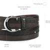 image:imageCuadra Casual genuine leather belt for men ChocolateChocolate