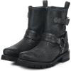image:imageCuadra Mens Black Bull Neck Leather Biker Style BootieBlack