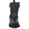 image:imageCuadra Mens Black Bull Neck Leather Biker Style BootieBlack