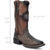 image:imageCuadra Mens Honey Python Leather Rodeo Style BootsHoney