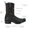 image:imageCuadra Urban Boot for Men in Genuine Italian Deer LeatherBlack
