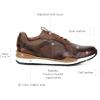 image:imageFRANCO CUADRA Deer Leather Sneakers HoneyHoney