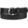 image:imageCuadra Casual belt in genuine python leather for men BlackBlack