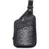 image:imageCuadra Men Contrasting Leathers Exotic Messeger BagGrey