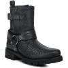 image:imageCuadra Mens Black Bull Neck Leather Biker Style BootieBlack