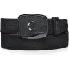image:imageCuadra Mens Chocolate Ostrich Leg Leather Western BeltBlack