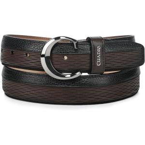 image:imageCuadra Casual genuine leather belt for men BlackHoney