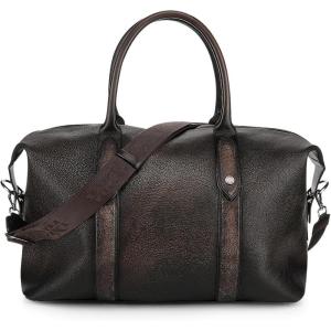 image:imageCuadra Luxury Travel Bag in Genuine Sheep Leather Bown with Vintage Finish for MenBrown