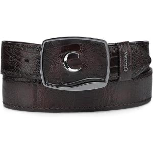 image:imageCuadra Mens Chocolate Ostrich Leg Leather Western BeltChocolate