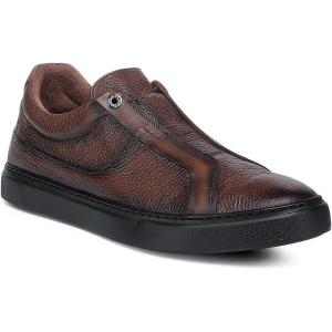 image:imageFRANCO CUADRA Mens SlipOn Sneakers in Honey Deer LeatherHoney