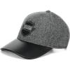 image:imageCuadra Mens Textile amp Leather Casual CapsGray