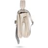 image:imageCuadra White Python Print Leather Handbag Fringe Detail Top Handle with Adjustable Strap 2 Compartments